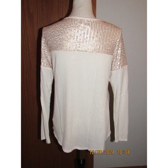 Maurices gold shimmer sweater — perfect for adding sparkle to any outfit. - Picture 2 of 5